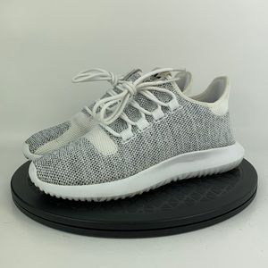Adidas Tubular Shadow Knit White Athletic Running Shoes BY2221 Youth Size 5.5